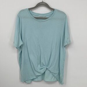 Zella Women's Front-Tuck Short Sleeve Tee Size Large